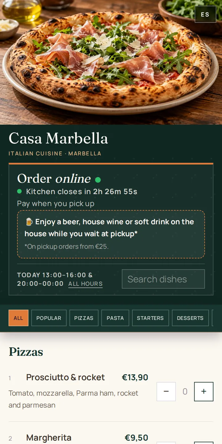 Une vraie page Insta Eat : Casa Marbella, un restaurant italien